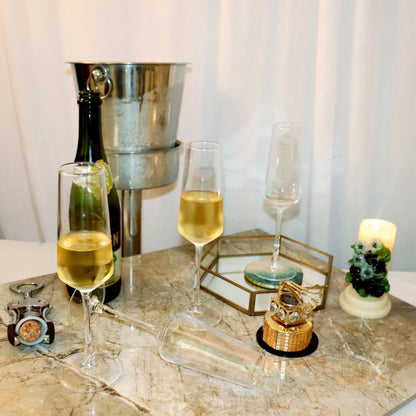 Champagne Chiller And Glasses Set