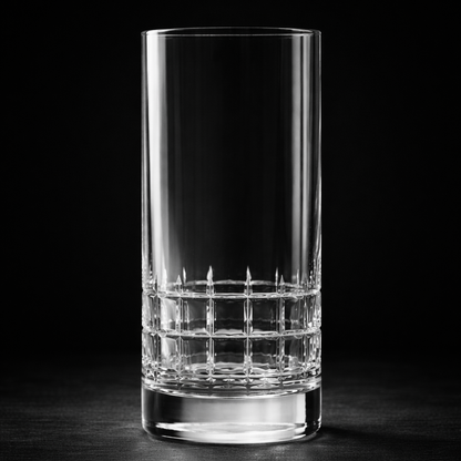 Brilliant Crystal Tall Glass 370 ML (Set of 4) - Made In Slovakia
