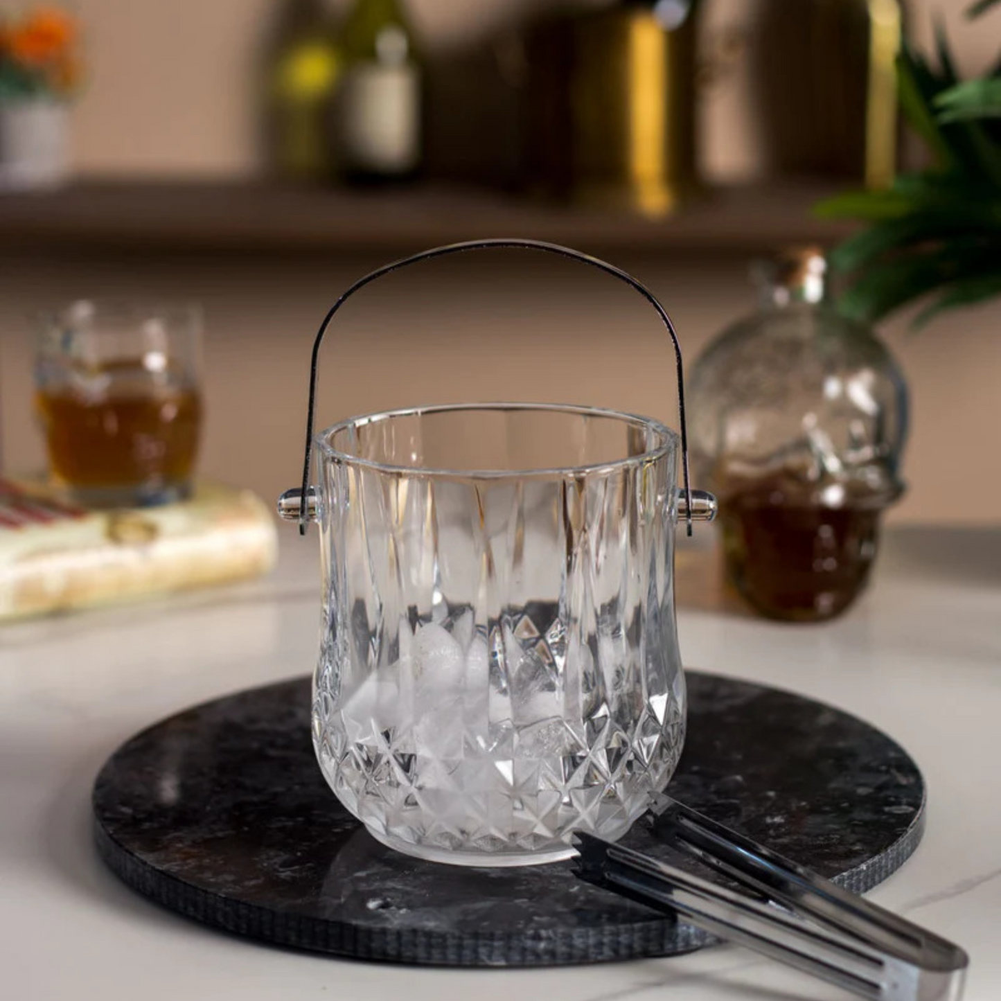 Ivory Ice Bucket Set
