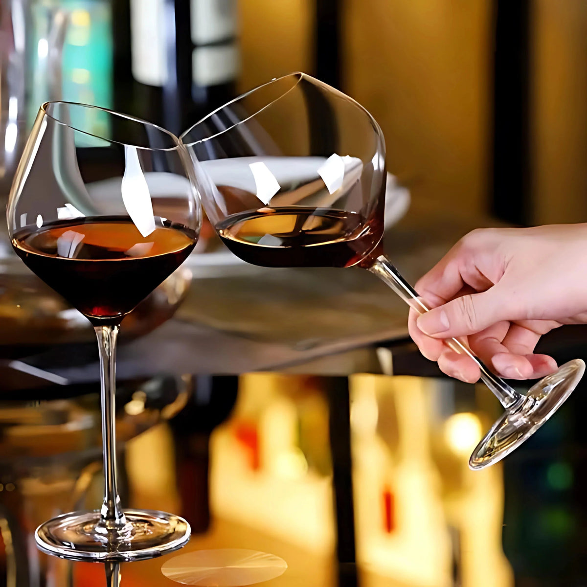 Slant Face Wine Glass (Set of 2, 350 ml)