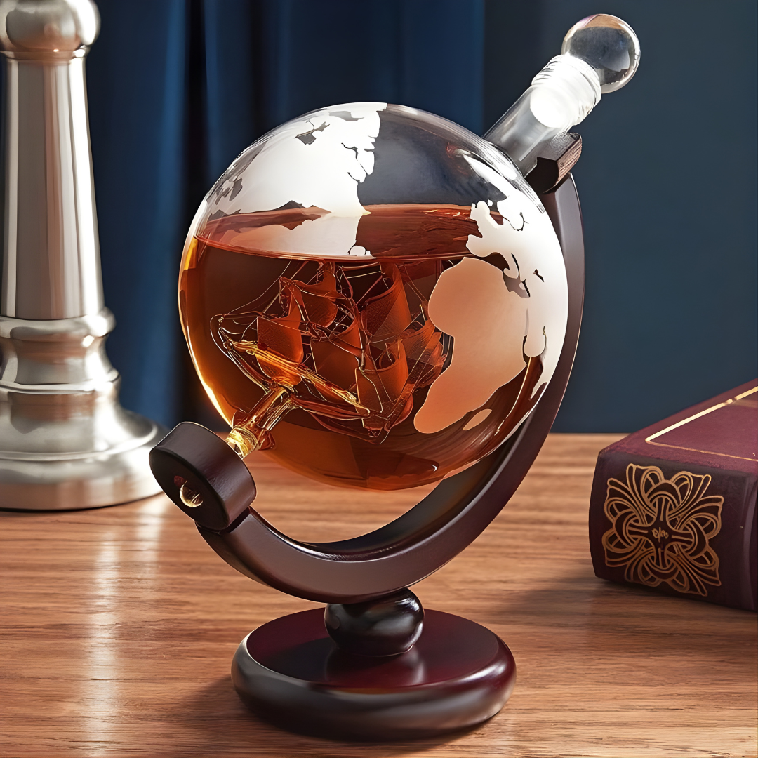 Globe Whiskey Decanter - 850 ML