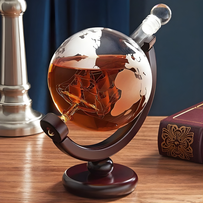 Globe Whiskey Decanter - 850 ML
