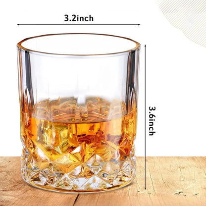 The Senior’s Crystal Whiskey Glass - Set 0f 6 - Made in Slovakia