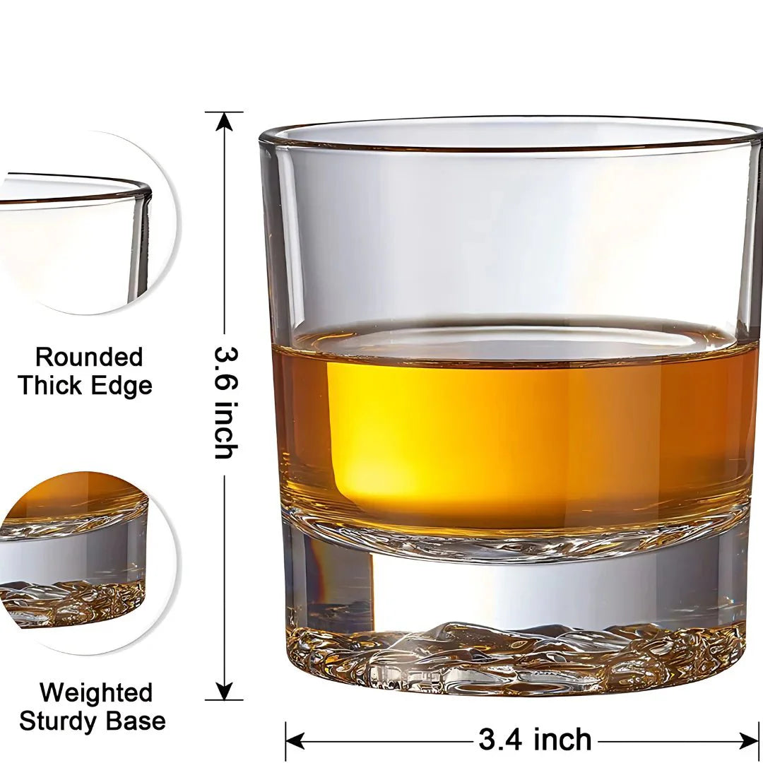 Lion Whiskey Glass - Heavy Crystal - Set Of 6