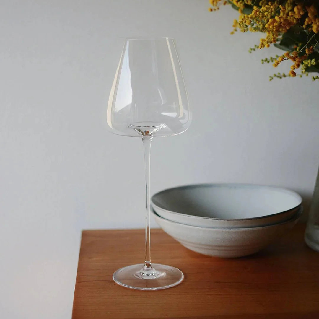 Timeless Wine Glass - Long Stem - Made Of Sapphire Crystal - 28cm Long