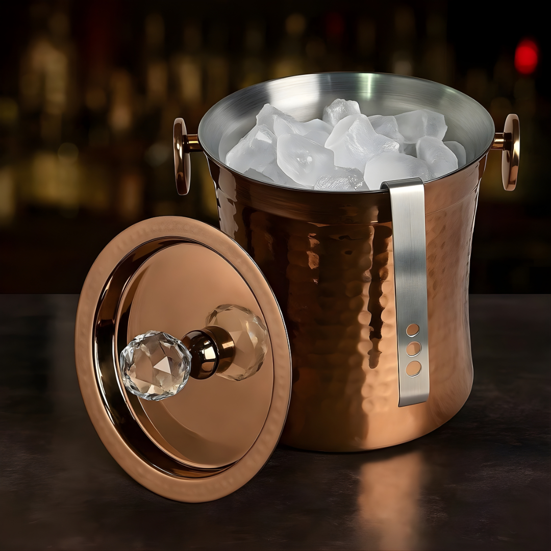 Diamond Ice Bucket With Tong