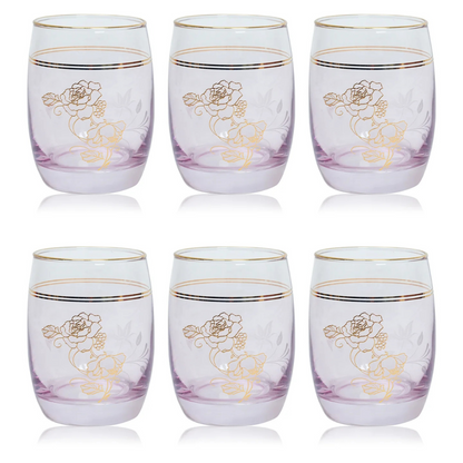 Blush And Gold Hi Ball Glass (Pack Of 6)