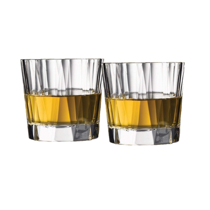 Crystal Ridge Whiskey Glass - Set Of 6 - Made In Italy
