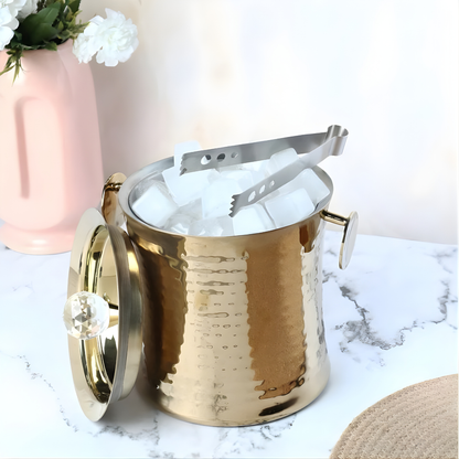 Diamond Ice Bucket With Tong