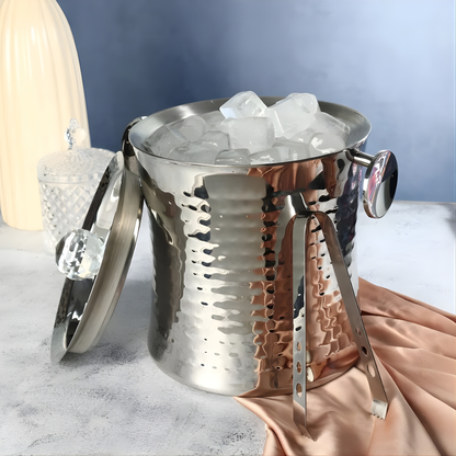 Diamond Ice Bucket With Tong