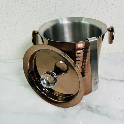 Diamond Ice Bucket With Tong