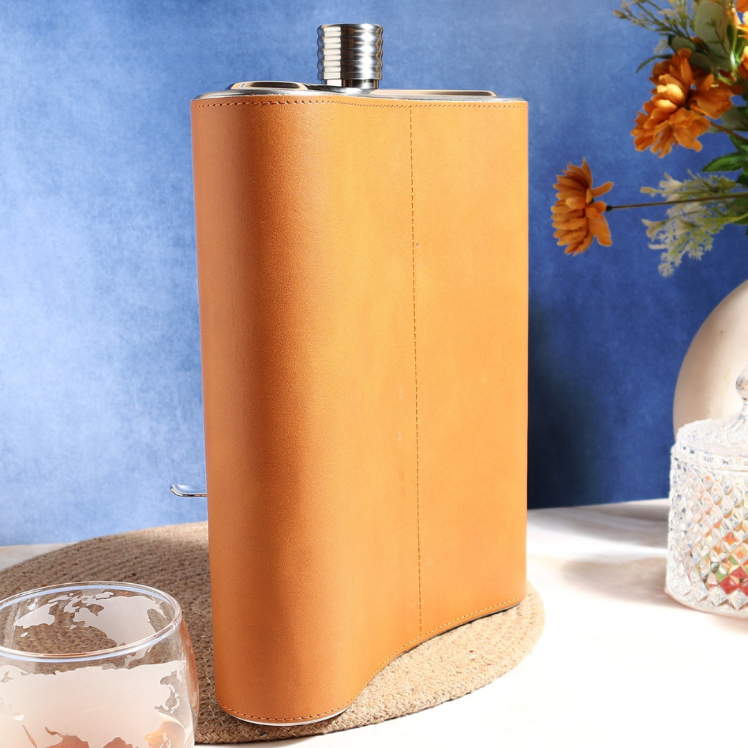 Leather Liquor Flask - 3.5 Litre