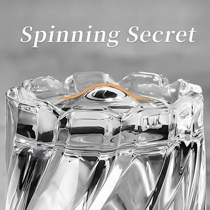 Rotating Crystal Whiskey Glass (Set Of 6)