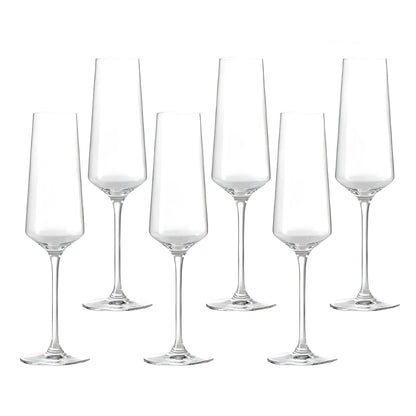 Crystal Fluted Champagne Glass (Pack Of 6)