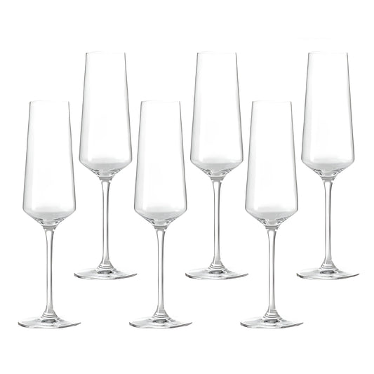 Crystal Fluted Champagne Glass (Pack Of 6)