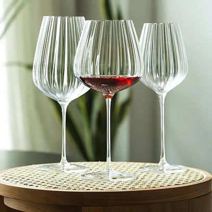 Ribbed Wine Glass (Pack Of 4) - Made Of Imperial Crystal