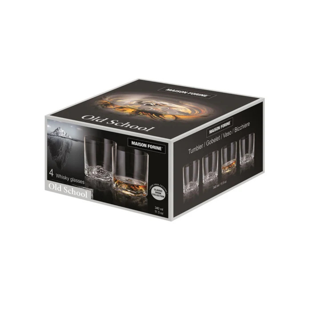 The Connoisseurs Whiskey Glass - Set Of 4 - Made In Czech Republic