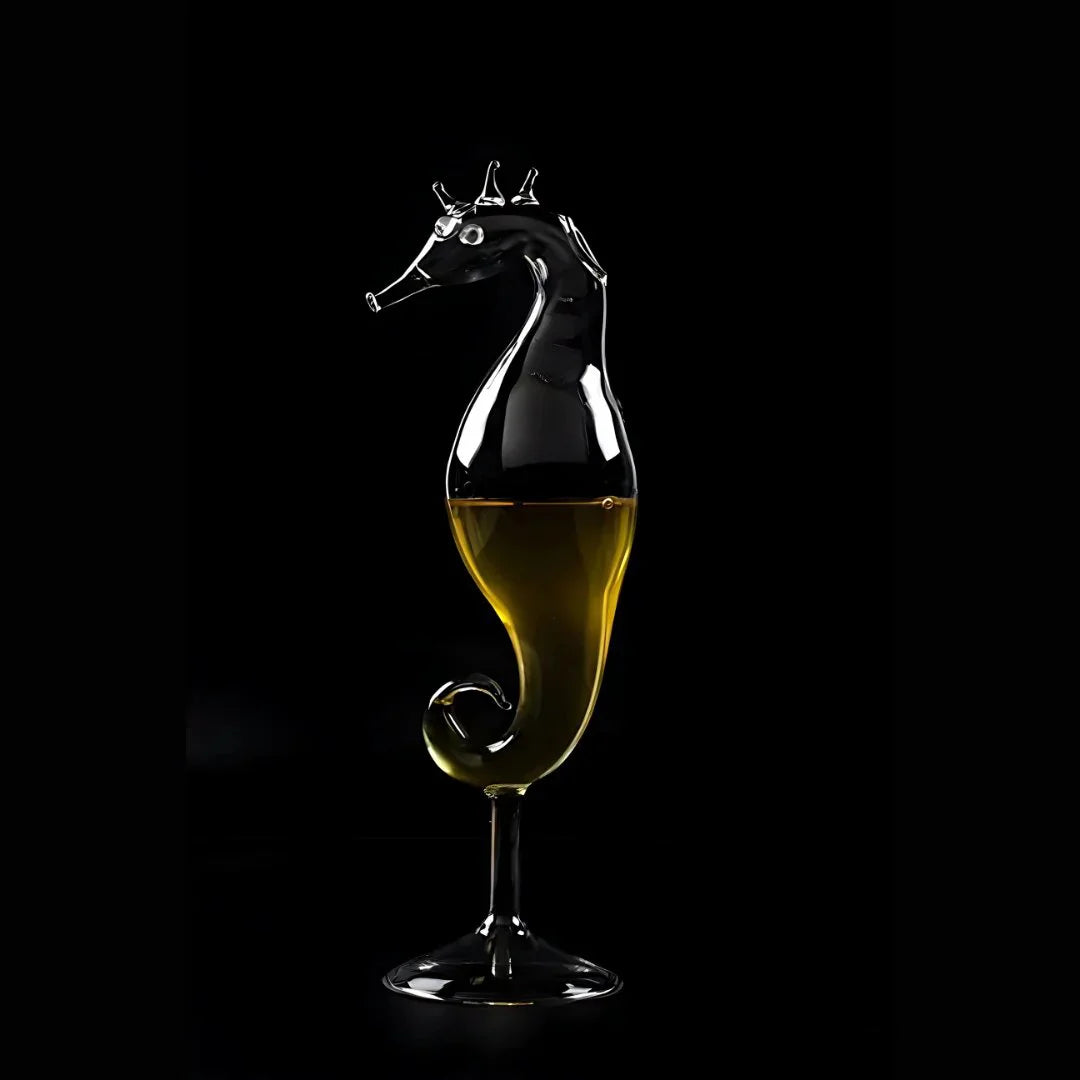 Sea Horse Cocktail Glass