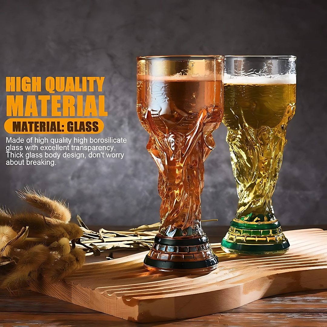 World Cup Beer Glass ( Pack Of 2 ) (Exclusive Design)