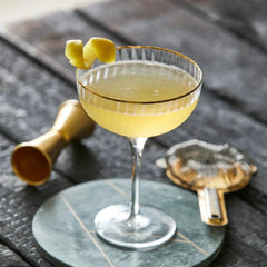 Gold Rim Coupe Glass
