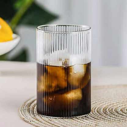 Stripped Plain Water Glass (Pack Of 6)
