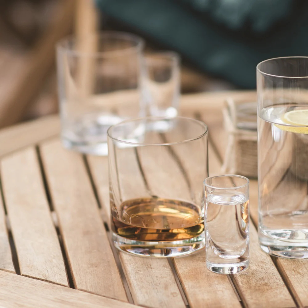 Baron Lowball Whiskey Glass - Set Of 6 - Made Of Finest Crystal