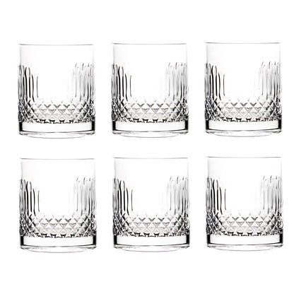 Made In Italy -Diamante DOF Crystal Whiskey Glass - Set Of 4