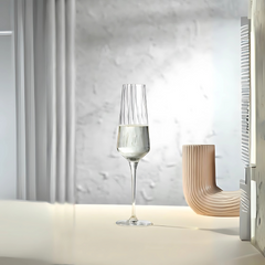 Ribbed Champagne Glass (Set Of 6)