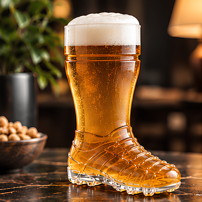 Boot Beer Glass Set Of 4 - Made Of Crystal