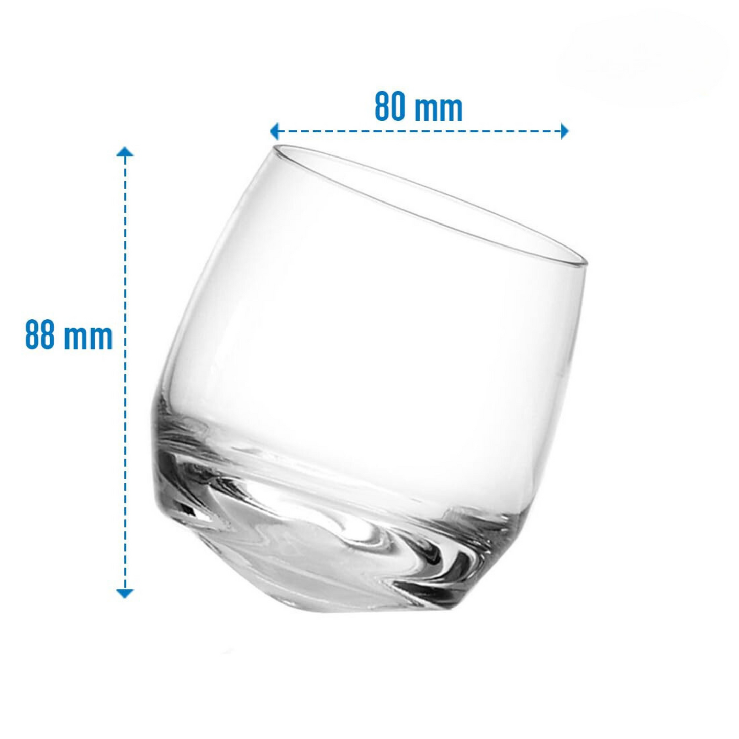Cuba Revolving Whiskey Glass (Pack Of 6)