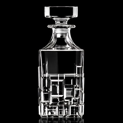 Crystal Cut Whiskey Decanter - 850 ML - Exclusive