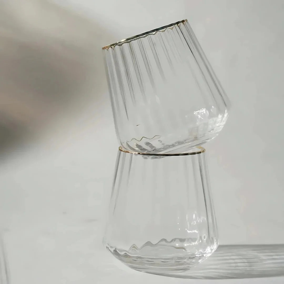 Gold Rim Whiskey Tumbler