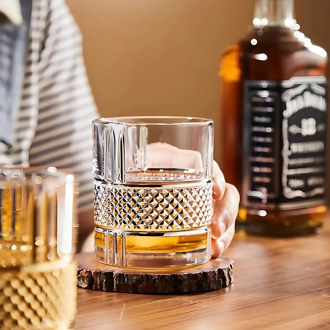 Quirky Crystal Whiskey Glass (Pack Of 6) - Made In Italy