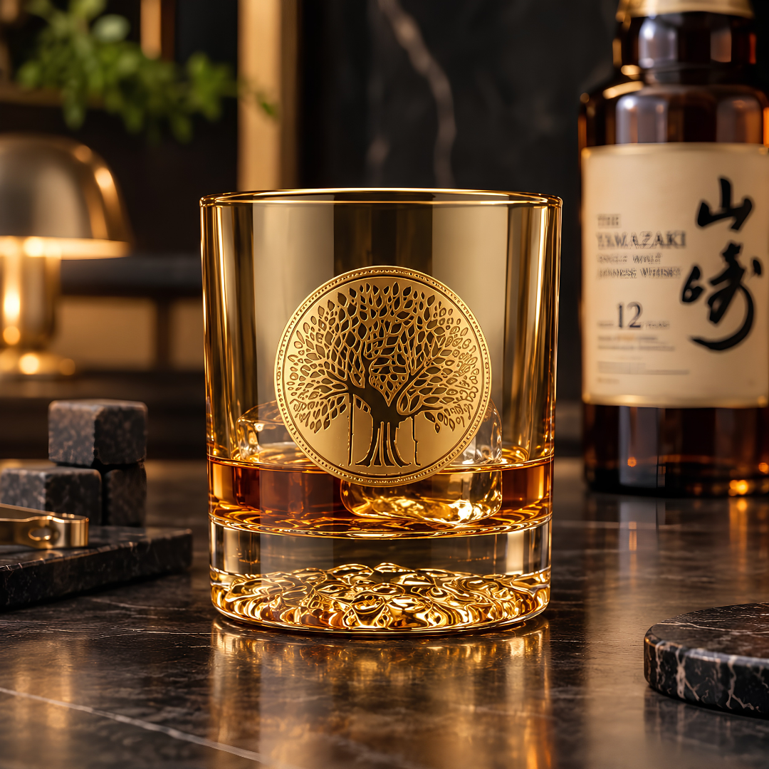 Crystal Bonsai Whiskey Glass Set of 6 for Japanese Whiskey