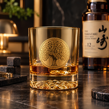 Crystal Bonsai Whiskey Glass Set of 6 for Japanese Whiskey