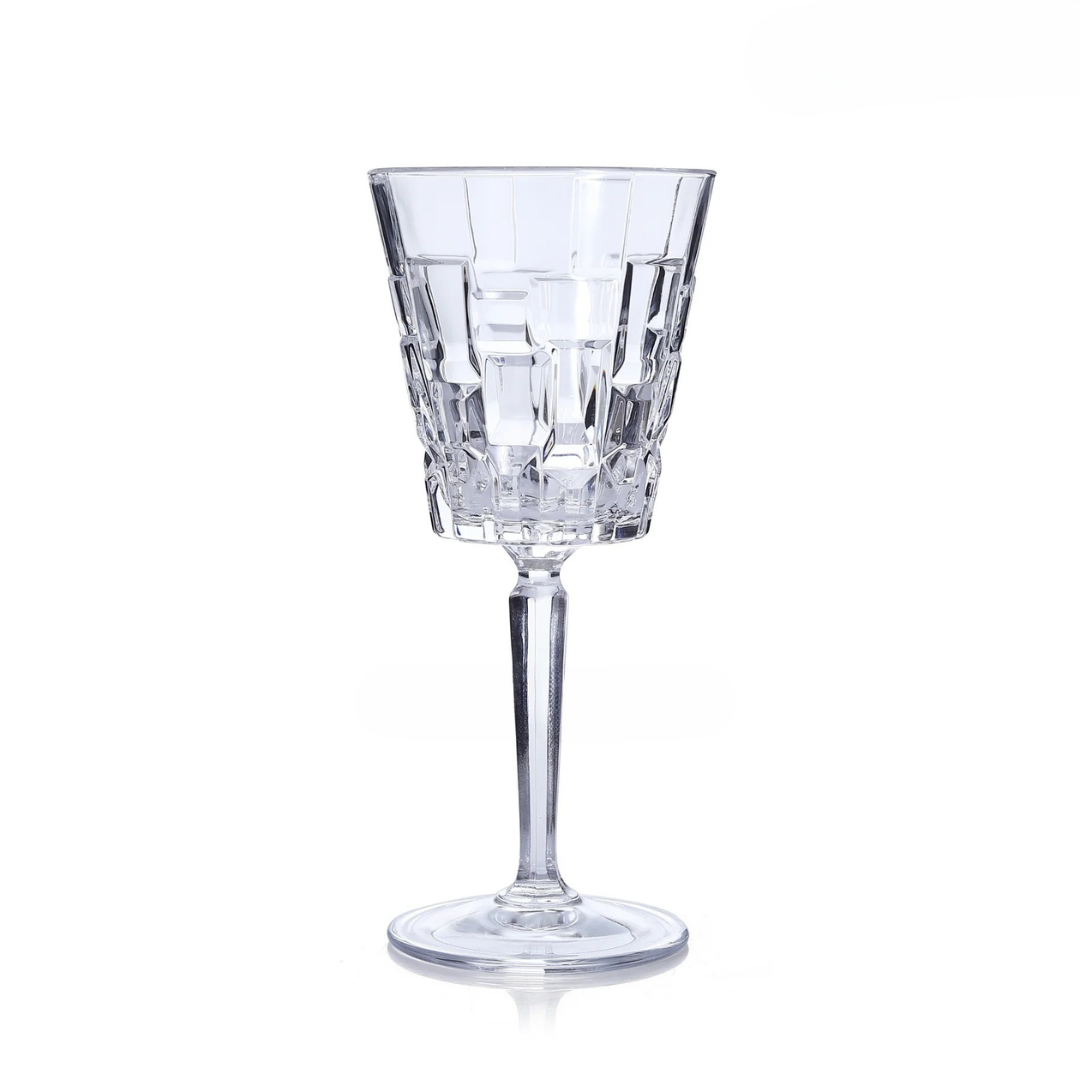 Crystal Cut Wine Glass (Pack Of 6)