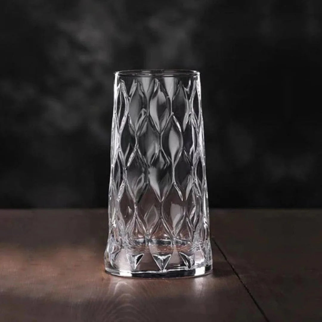 Leafy Hi Ball Glass (Made In Turkey) (Set Of 4)