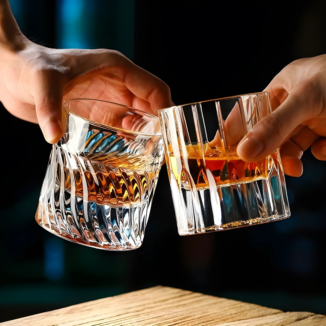 The Royal Crest Whiskey Glass – Set of 6 – Made with Sapphire Crystal