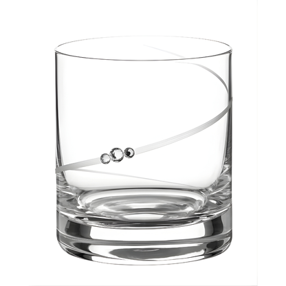 Diamond Studded Crystal Whiskey Glass - Set Of 6