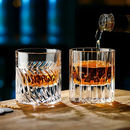 The Royal Crest Whiskey Glass – Set of 6 – Made with Sapphire Crystal