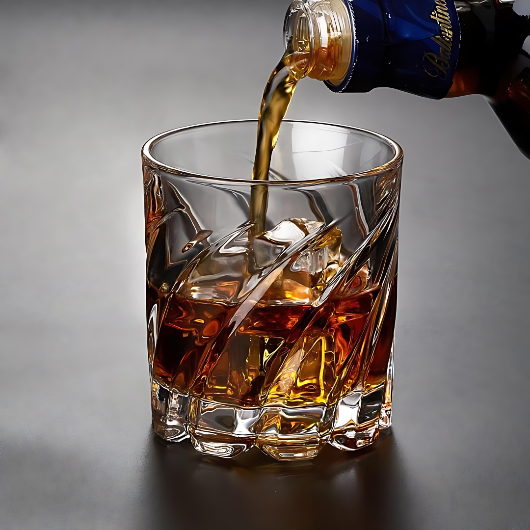 Rotating Crystal Whiskey Glass (Set Of 6)