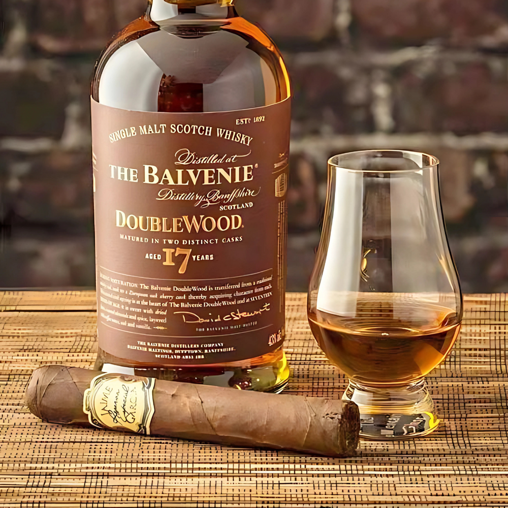 Closer look at The Glenkin Glass with intricate detailing, perfect for whiskey lovers.