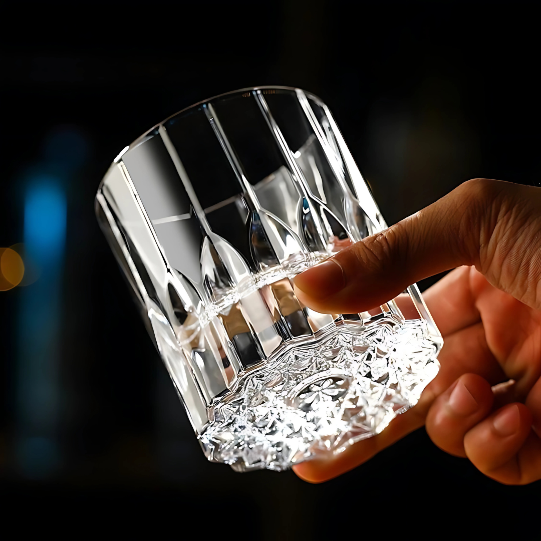 The Royal Crest Whiskey Glass – Set of 6 – Made with Sapphire Crystal