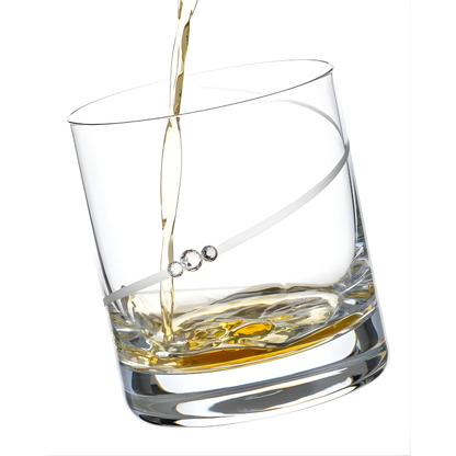 Diamond Studded Crystal Whiskey Glass - Set Of 6