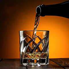 Rotating Crystal Whiskey Glass (Set Of 6)
