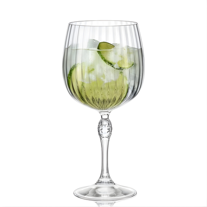America's Gin & Tonic Crystal Glass - Set Of 2 - Made In Italy