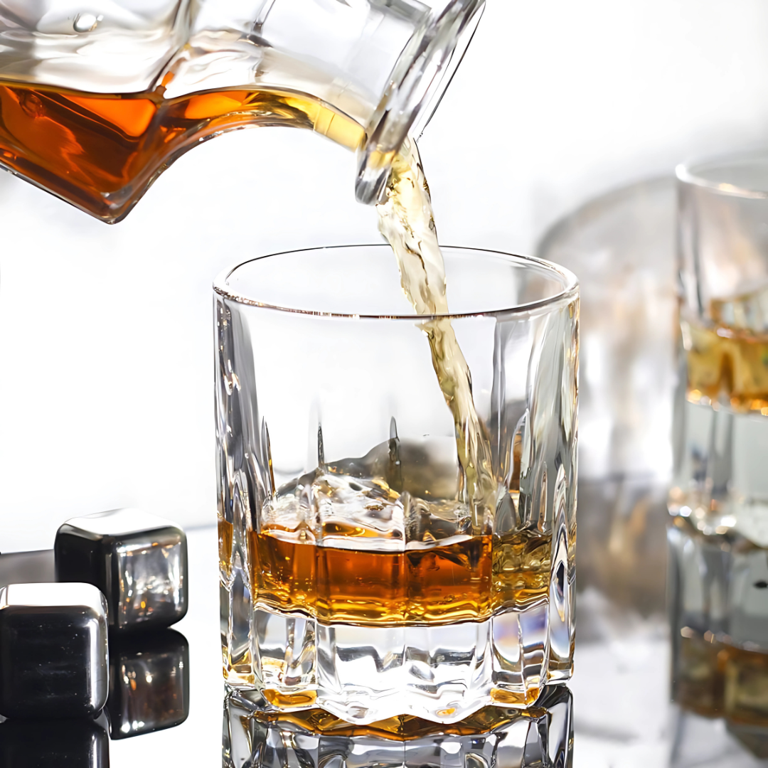 The Royal Crest Whiskey Glass – Set of 6 – Made with Sapphire Crystal