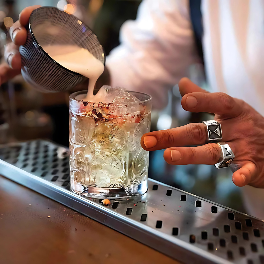 Tatooed Crystal Whiskey Glass - Pack Of 6