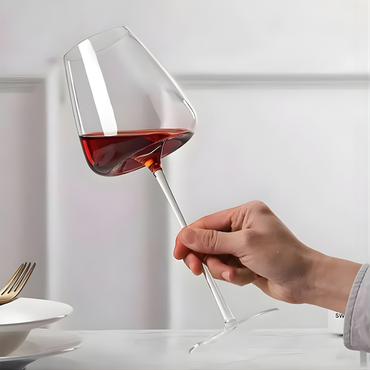 Timeless Wine Glass - Long Stem - Made Of Sapphire Crystal - 28cm Long