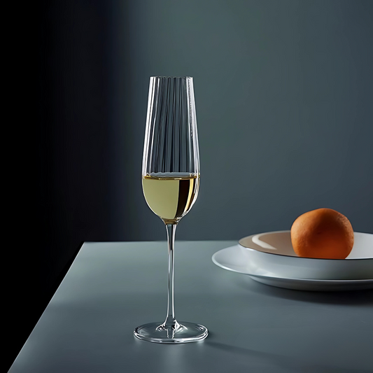 Ribbed Champagne Glass (Set Of 6)